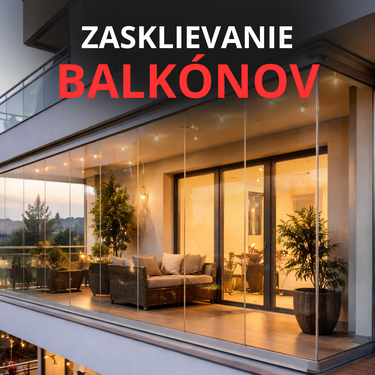 zasklievanie balkónov Nitriansky kraj